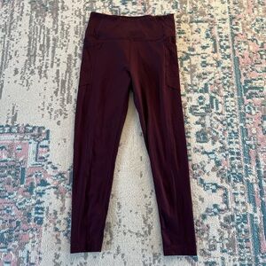 Victoria's Secret Burgundy Leggings with Pockets